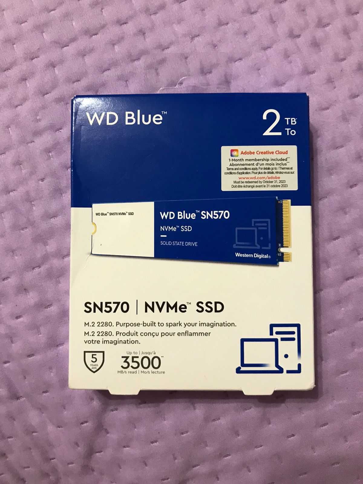 SSD накопитель 2 TB Western Digital Blue SN570, M.2, PCIe 3.0(новый)