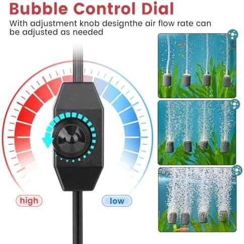 Нова Hygger аквариумна помпа 15W – кислородатор до 3800L с аксесоари