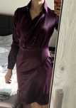 Rochie visinie din satin