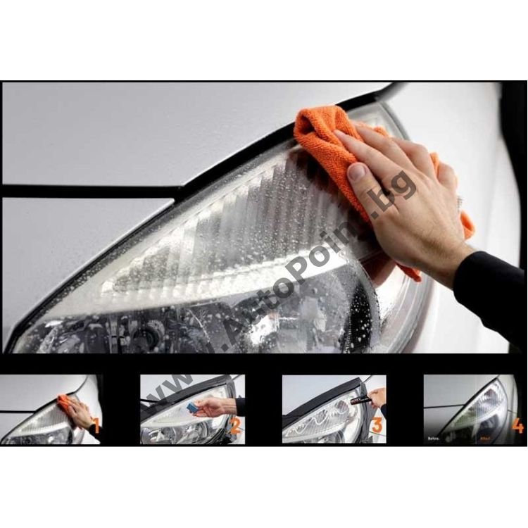 Комплект за полиране на фарове Quixx Headlight Restoration Kit, 10 ча