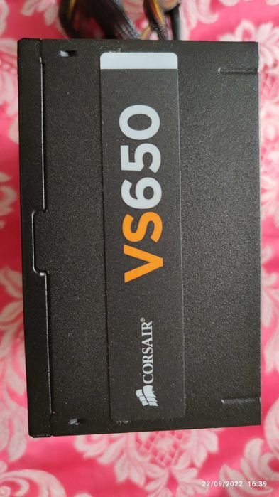 Sursa Corsair VS 650 W, PFC Activ, ATX 2.31, 12 cm fan, Negru