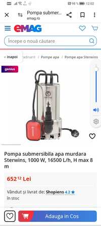 Vând pompa submersibila