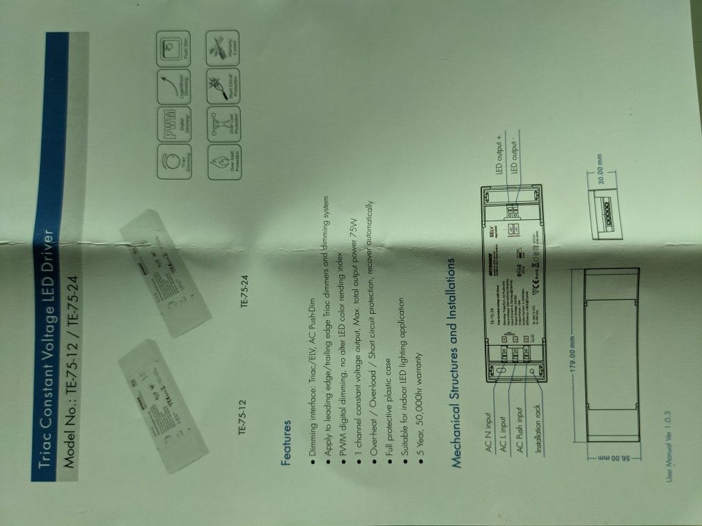 LED Driver (ЛЕД Драйвер) димируем