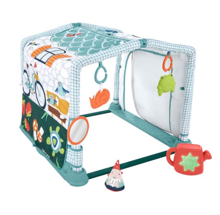 Salteluta activitati FISHER PRICE 3 in 1 casuta, Crawl & Play, 0 ani+