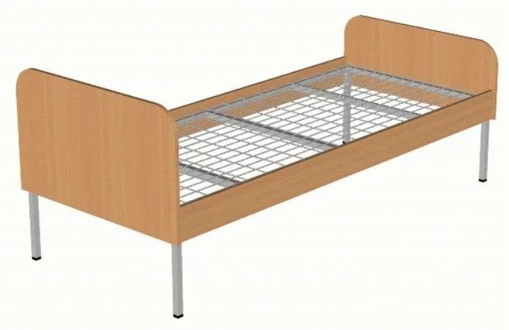 Кровать из ЛДСП с металлокаркасом – стильно и надежно