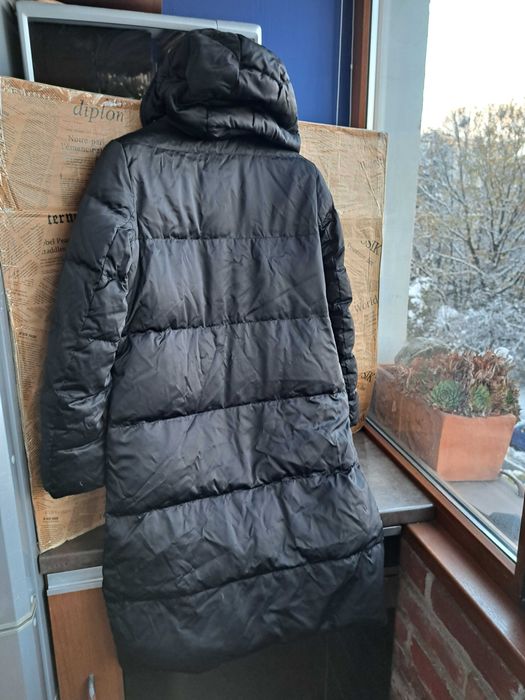 дамско яке,зимно,дълго Пухено,шуба гъши пух,две лица