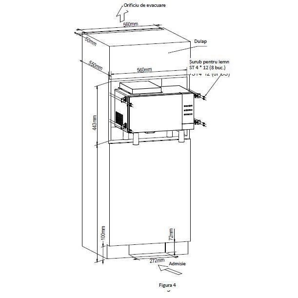 Cuptor cu microunde incorporabil Heinner HMW-23BIXBK, 23 L, PRODUS NOU