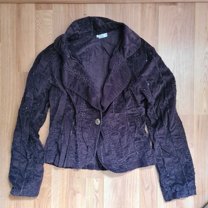 Sacou dama maro  cu  nasturi