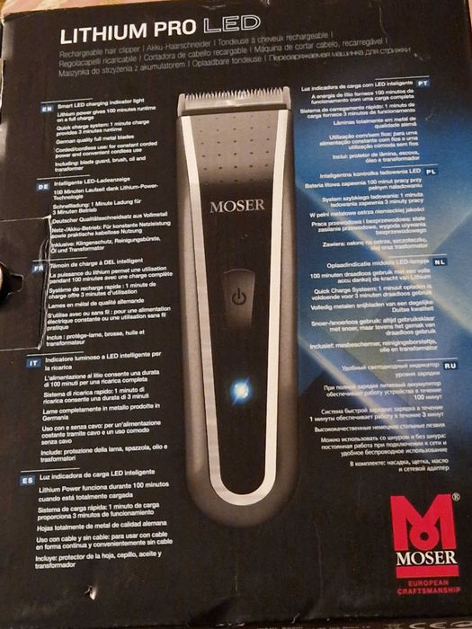 Aparat de tuns MOSER (WAHL) LITHIUM PRO LED  stare foarte buna