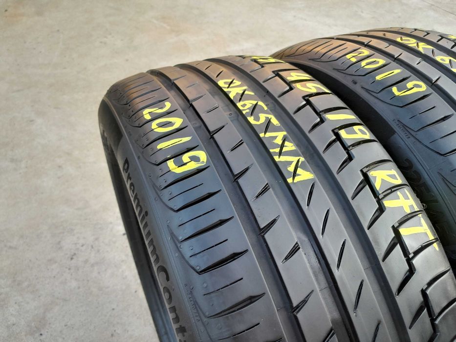 Doua anvelope de vara 225 45 19 continental premiumcontact 6 run flat