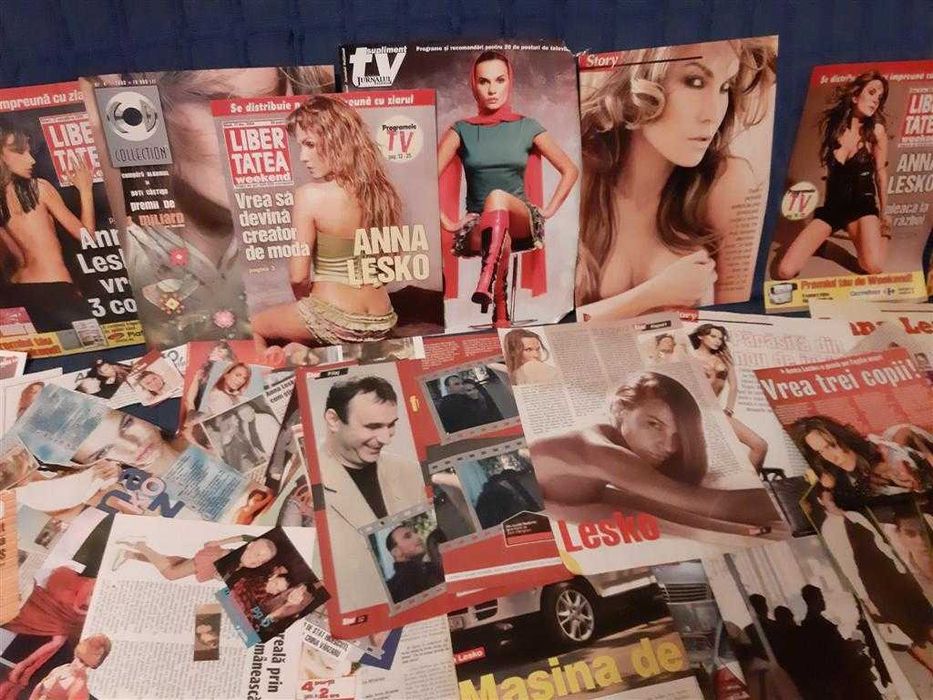 Colectie masiva de articole din reviste cu Anna Lesko