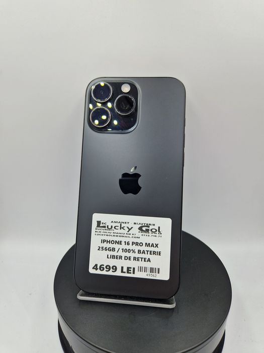 Iphone 16Pro Max 256GB/ 100%Baterie Garantie #49362