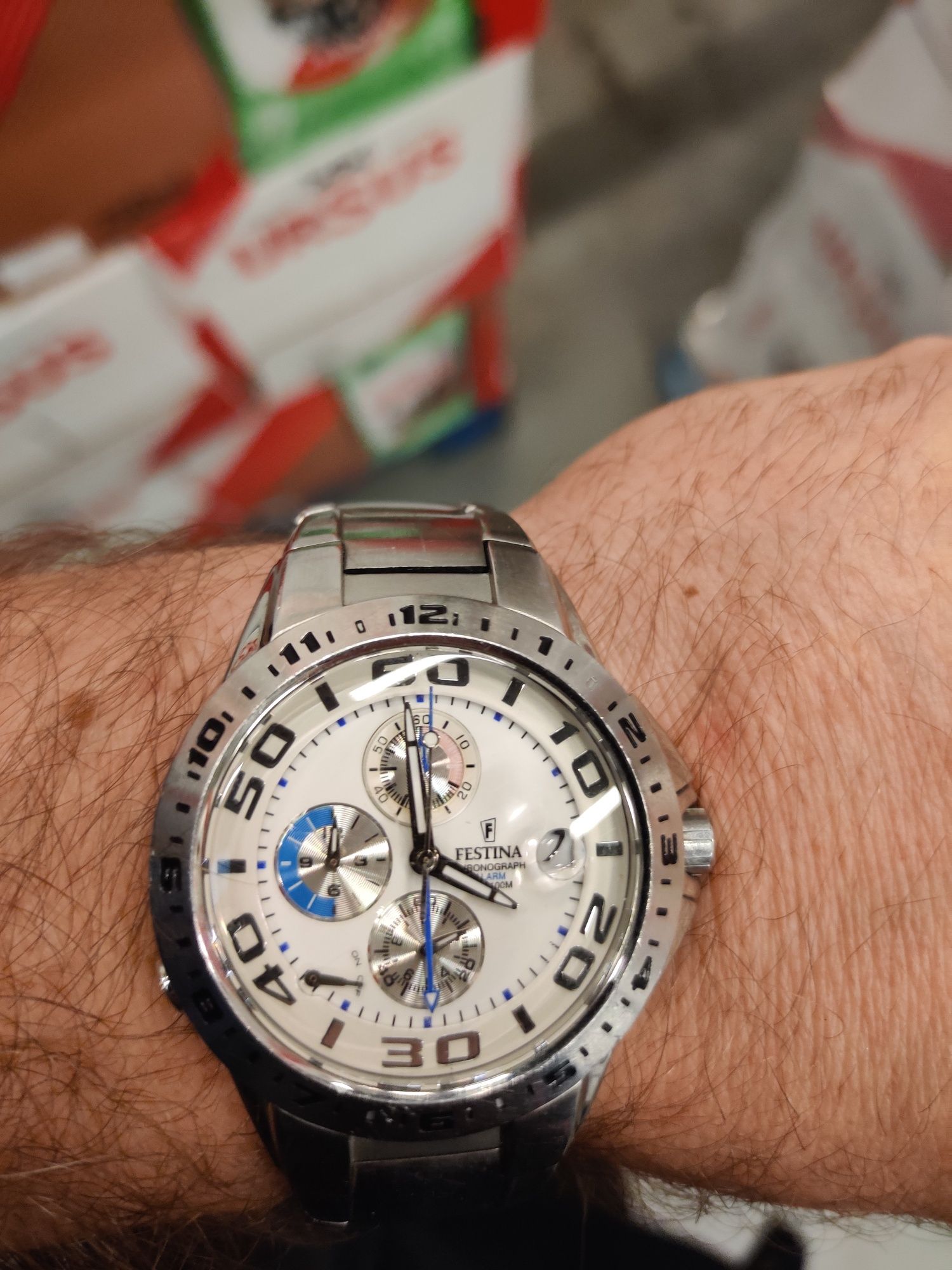 Ceas bărbătesc inox original  Festina