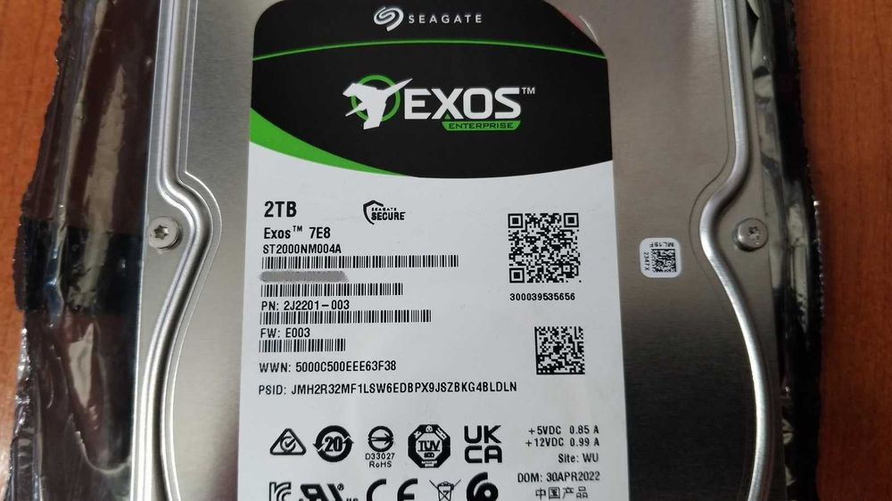 HDD Seagate Exos 7E8 Enterprise 2TB SAS  SERVER