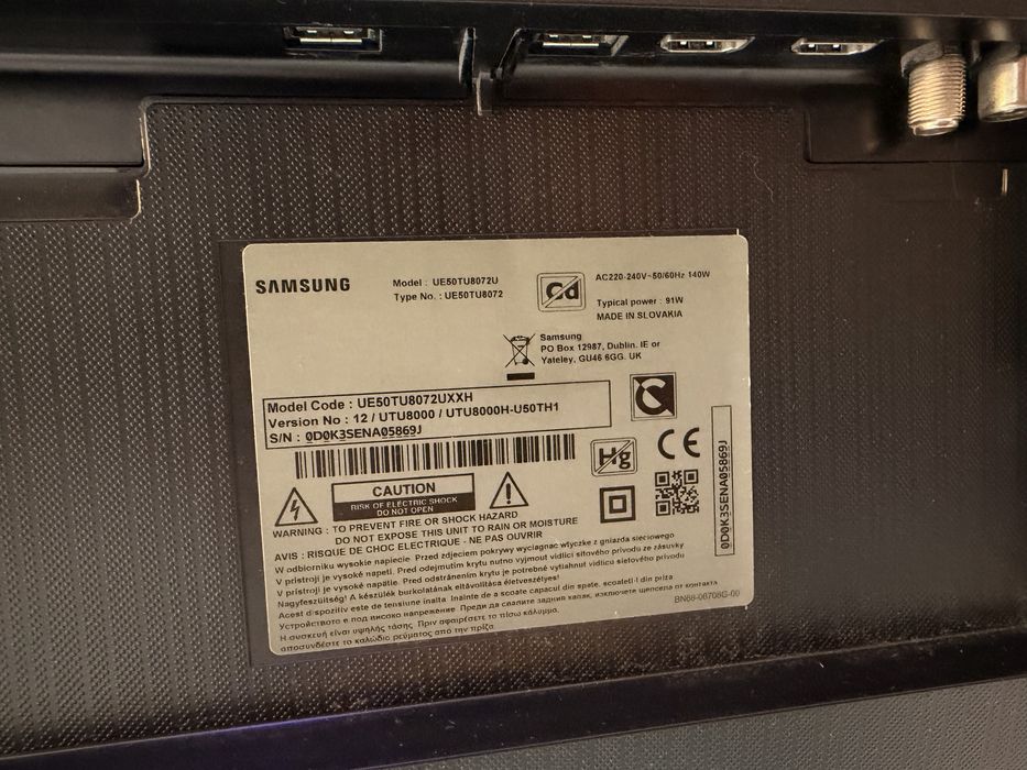 Vand Smart TV Samsung 50TU8072 4K LED 125 cm