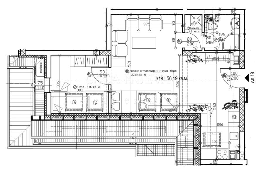 Продава се Двустаен апартамент в София, Левски - 67 кв.м за 1432 €/кв.м - Снимка #2
