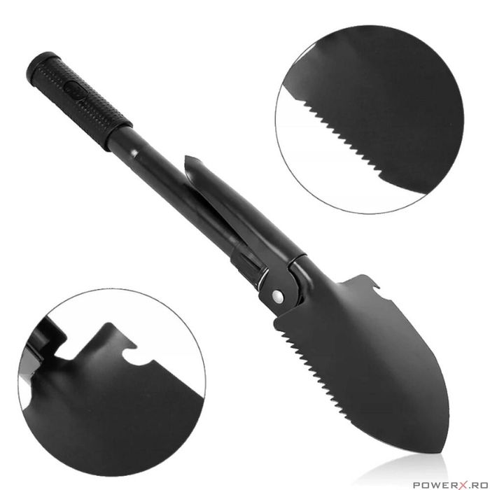 Unealta multifunctionala pliabila 4 in 1, lopata, sapa, târnacop, 41