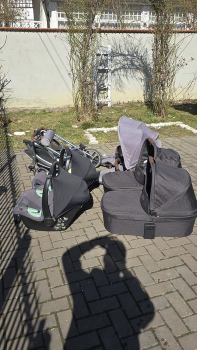 Carucior gemeni parte sport, landou și scoica ABC Zoom Design