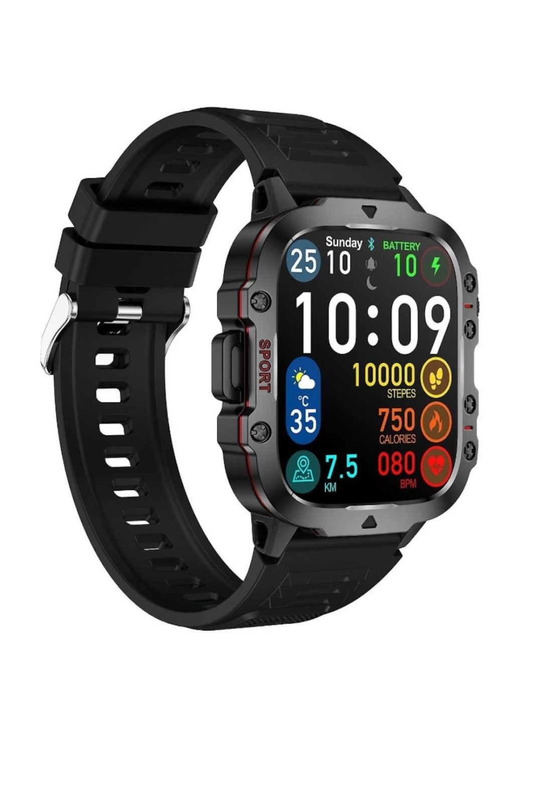 Smartwatch inteligent, fitness, sport, rezistent la apa/Apel Bluetooth