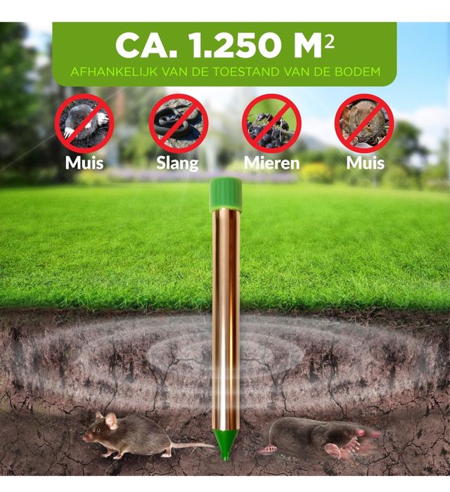 Ултразвуков уред срещу къртици, сляпо куче, мишки и змии