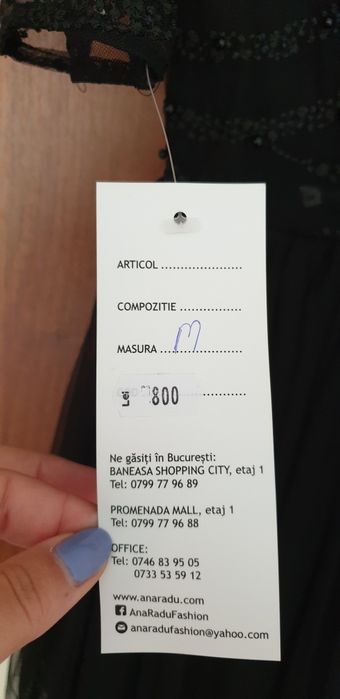Rochie neagra Ana Radu