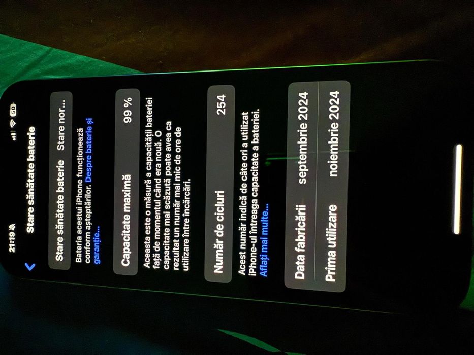 Iphone 16Pro Max 99% baterie