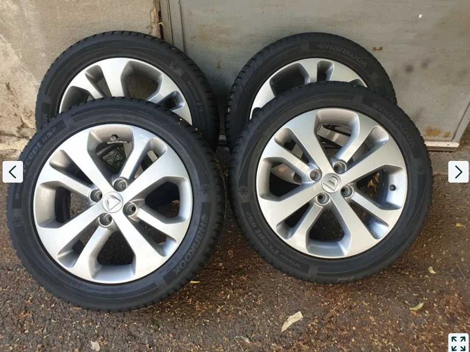 Roți Dacia Lodgy Dokker originale cu anvelope de iarnă 195x55R16