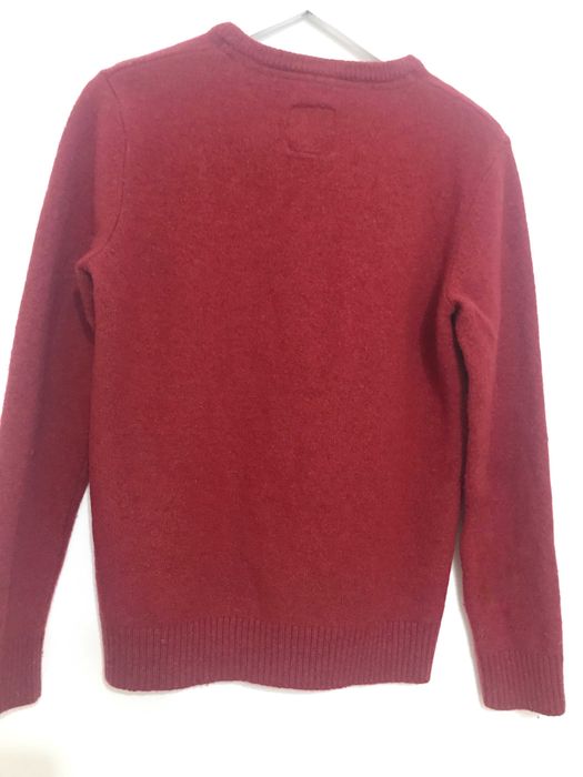 Pulover vintage de Craciun Fat Face – lana 80%, rosu bordeaux