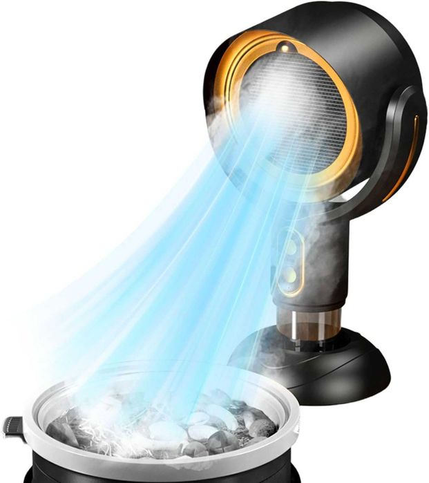 Ventilator de evacuare fum, purificator, negru, 145x226x275mm