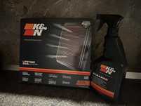 K&N въздушен филтър+ оригинален почистващ препарат K&N