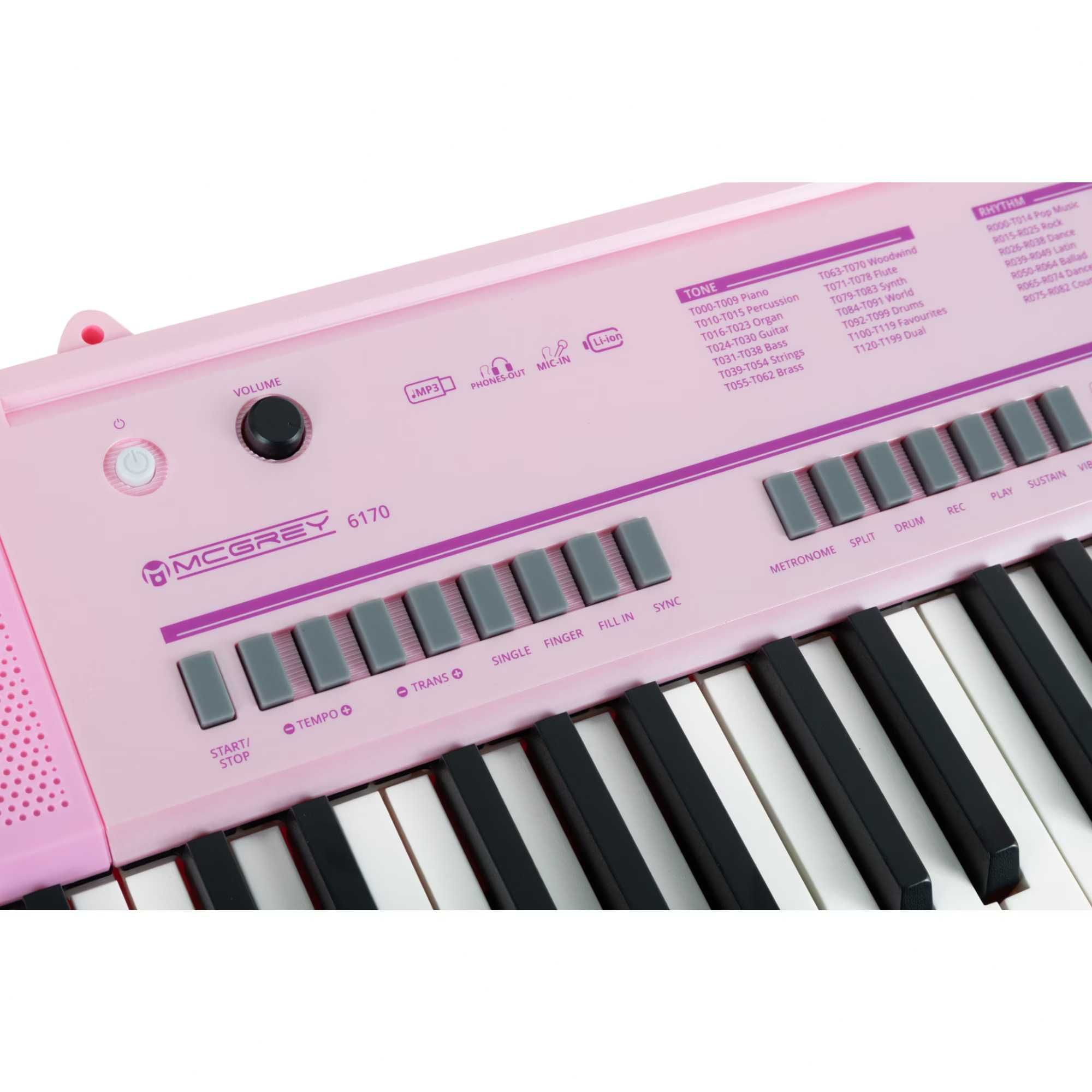 Orga portabila McGrey 6170 Pink Keyboard Battery Roz