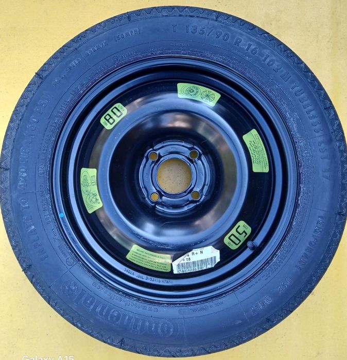 Roată rezervă slim 5x108 4x108 Ford Peugeot Citroen R15 R16 R17 R18