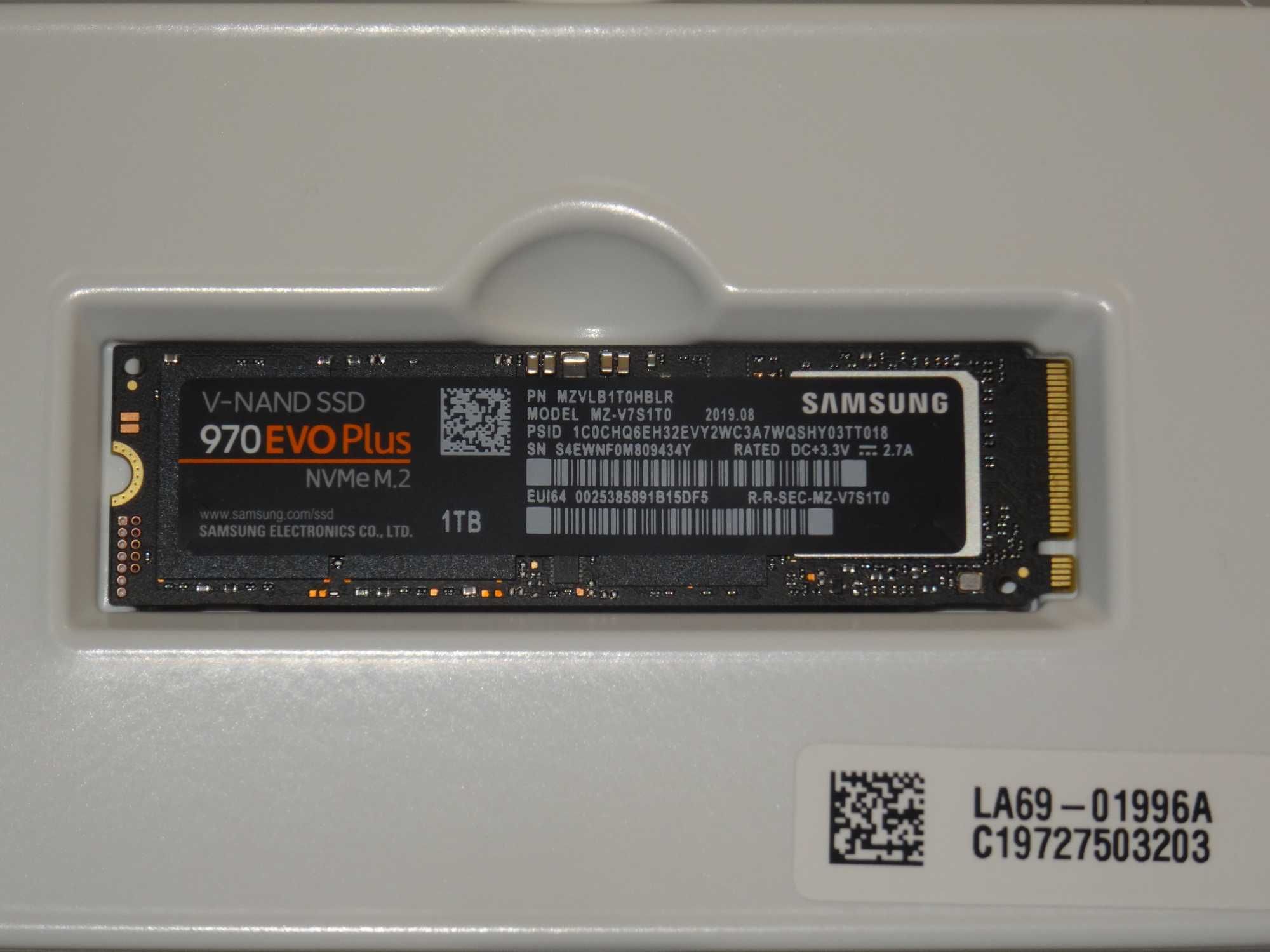 SSD Samsung 970 EVO Plus, 1TB, M.2 2280, PCIe Gen 3.0 x 4, NVMe 1.3