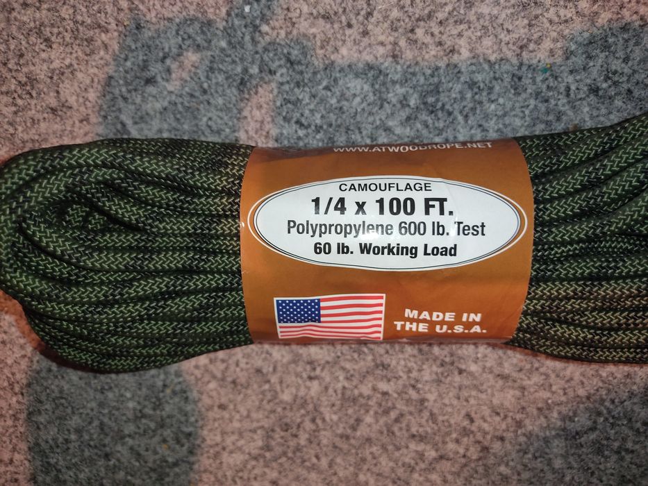 Coarda / Franghie camuflaj 30,48m foarte solida