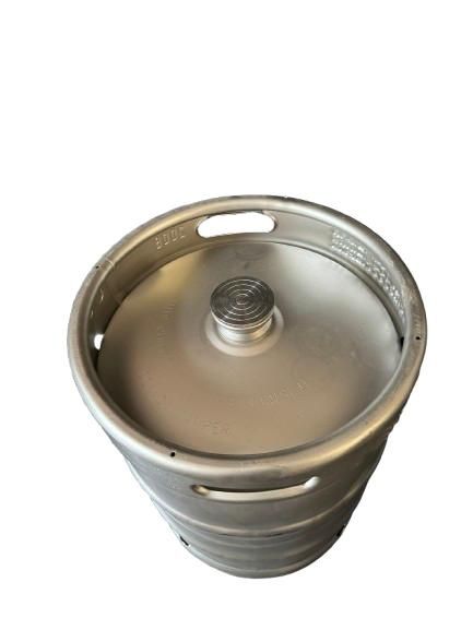 Butoi inox de  bere 50 litri Reconditionat cu dop din inox nou filet