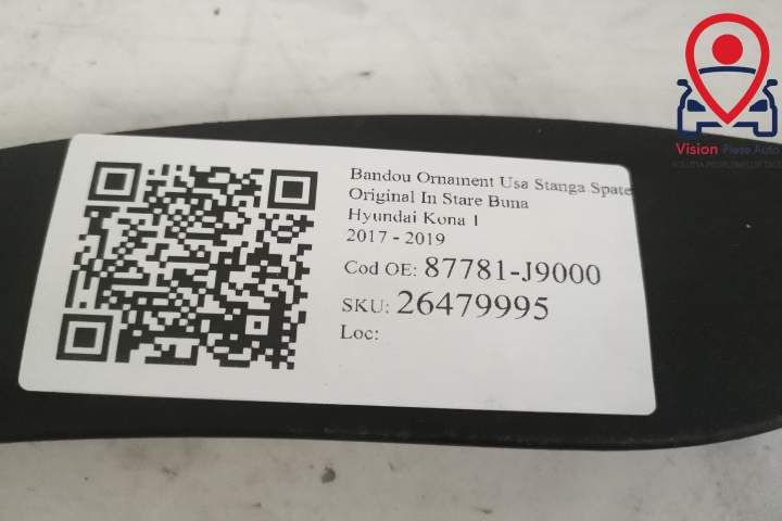 Хюндай Кона / Hyundai Kona Лайстна Орнамент Врата Ляв Заден Оригинален