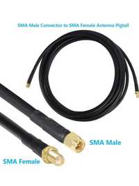 GEMEK коаксиален 25 фута SMA мъжки към SMA женски кабел /8 м.