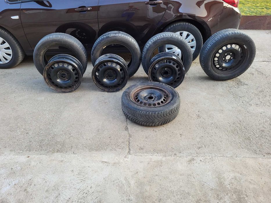 Vand jante tabla 5/105 si cauciucruri de vară Michelin 205/60 R16