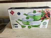 Set 7 piese pentru gătit  Renberg  , Bioceramica  ,neutilizate