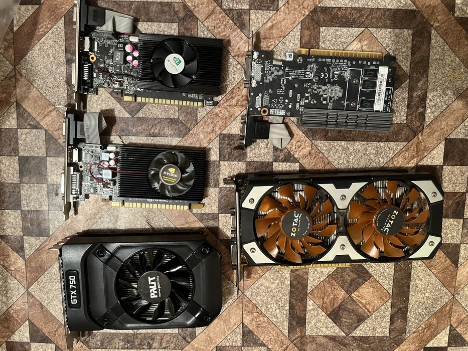 Видеокарта Nvidia Geforce Gtx750ti, Gt 720, Gt 730