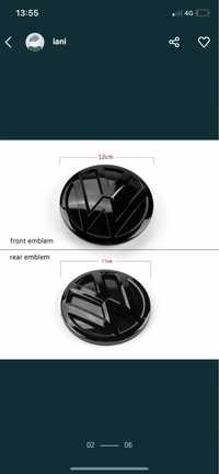 Set embleme Volkswagen Polo 5 2014-16