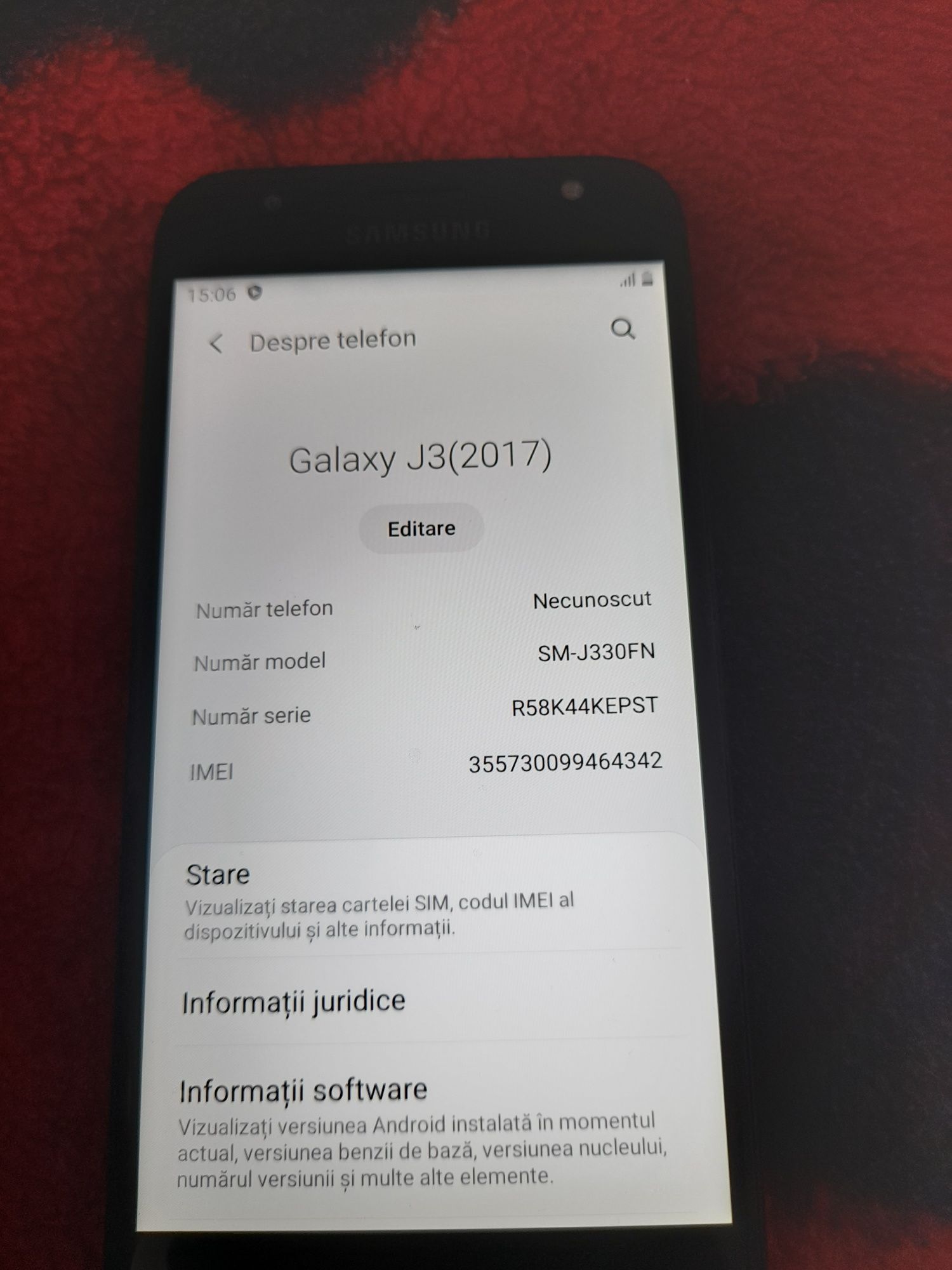 Samsung j3 2017 în stare perfectă