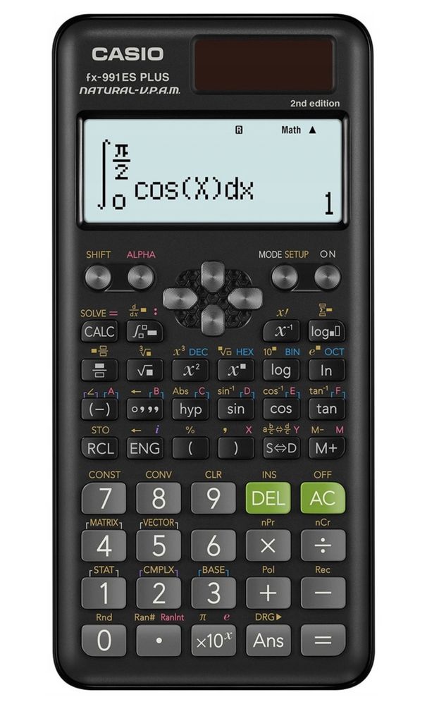 CASIO FX-991ESPLUS-2WETD, 12-разрядный, черный