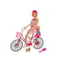 Кукла Mercado Trade, Бети с дете, куче, колело и аксесоари