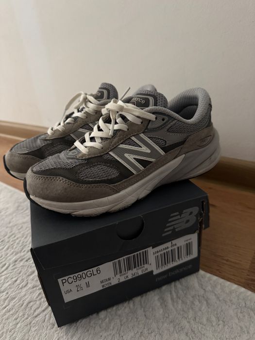 New Balance 990 детски сиви маратонки 34.5