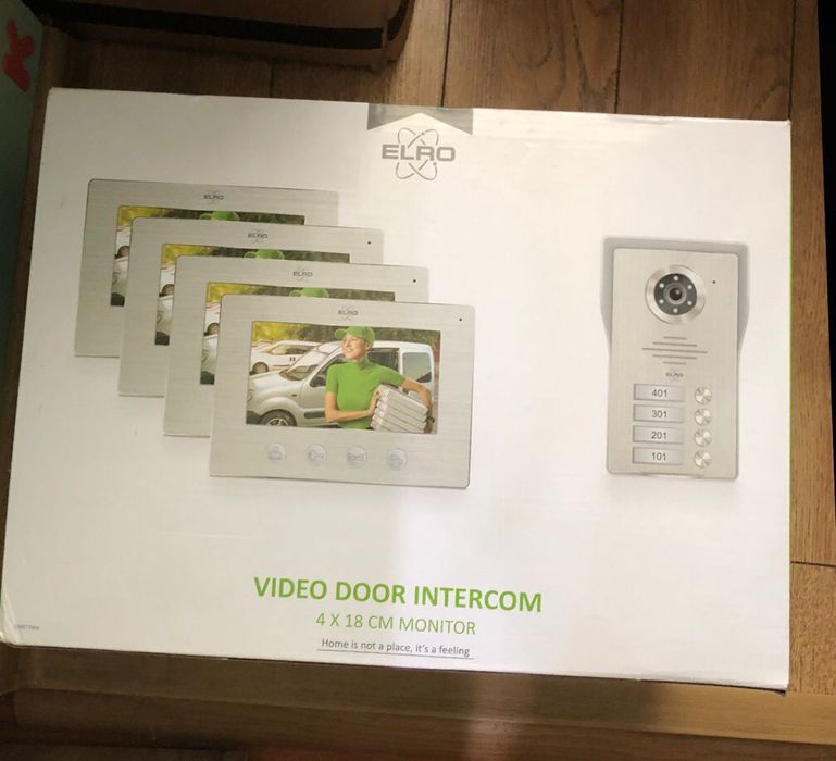 Video door intercom de 4 camere sigilat