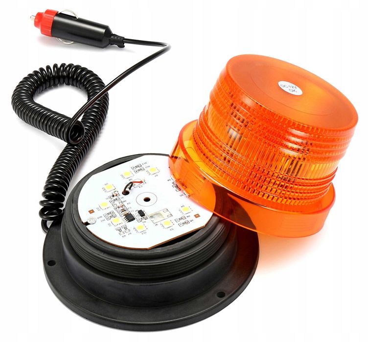 Аварийна сигнална маяк блиц лампа за пътна помощ с МАГНИТ 12-24V