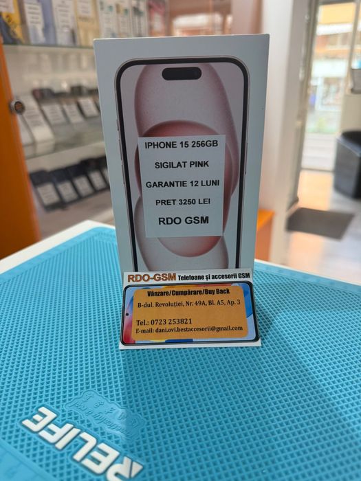 Iphone 15 256gb Sigilat/Neverlock/Garantie