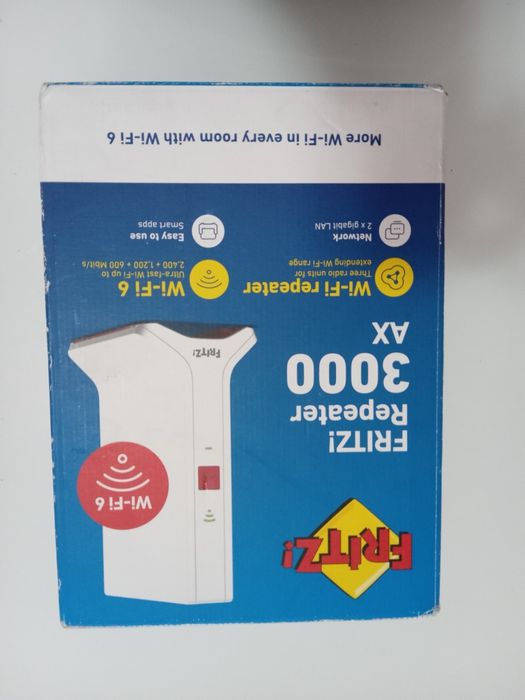 Нов AVM FRITZ!Repeater 3000 AX (Wi-Fi 6) - Трибандов Mesh