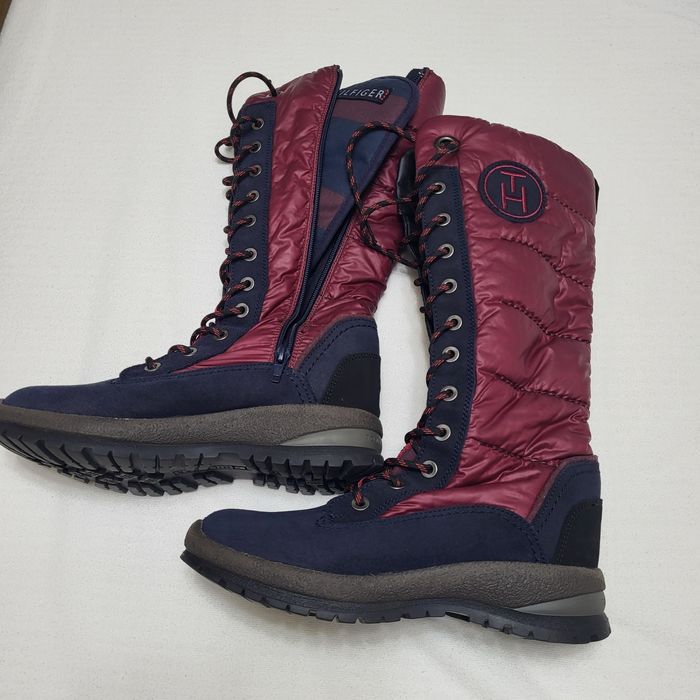 Cizme Tommy noi piele/fâș mărimea 37/38